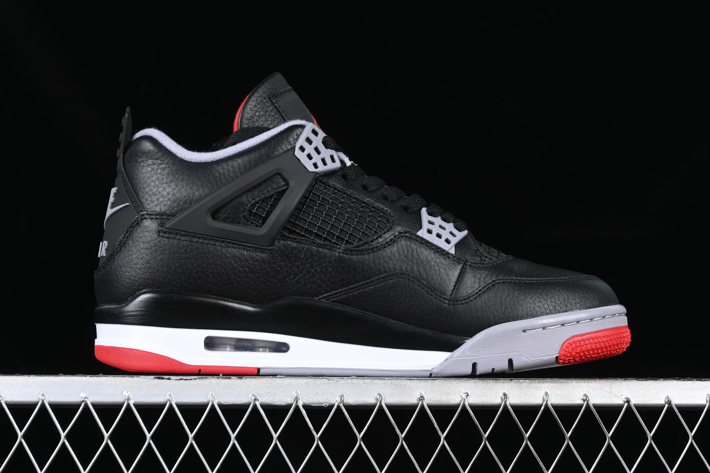 All categories Air Jordan Jordan series basketball shoes Air Jordan 4 pure original Air Jordan 4 Retro "Bred Reimagined" AJ4 Joe 4 black red FV5029-006